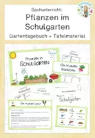 Vorschau - Arbeitsblätter - Pflanzen im Schulgarten - Tafelmaterial und Gartentagebuch - Deckblatt