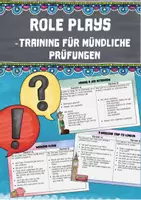 Vorschau - Arbeitsblätter - Role Plays: Training für mündliche Prüfungen (1) - Deckblatt