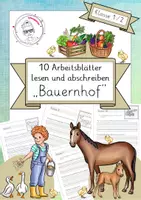 Vorschau - Arbeitsblätter - Bauernhof lesen und schreiben Klasse 1 und 2 - Deckblatt