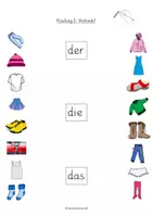 Vorschau - Arbeitsblätter - DaZ-Material zum Wortschatz: "Kleidung" - Seite 3