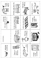 Vorschau - Stationenlernen - Faltbuch - furniture - Englisch - Grundschule - Deckblatt