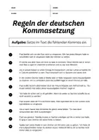 Aperçu - Feuilles d'exercices - Règles de placement des virgules en allemand Partie 2 - Page 3