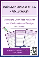 Aperçu - Feuilles d'exercices - Deutsch: Prüfungsvorbereitung Realschule - Arbeitsheft interaktiv - Page de couverture
