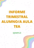 Vista previa - Evaluación - Ejemplo de informes para alumnado Aula Específica - página 1