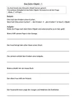 Vorschau - Arbeitsblätter - Akkusativ- und Dativ-Objekt üben Klasse 3/4 - Seite 3
