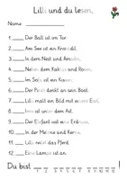 Vorschau - Arbeitsblätter - Lillis Lesespaziergang für Erstleser (1) - Seite 3