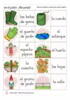 Aperçu - Jeux - en el jardín ¡Recuerda! juego Español - Page 3