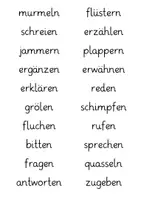 Vorschau - Fördermaterial/Inklusion - Wortfelder Legematerial - gehen, sehen, sagen, essen - Seite 1