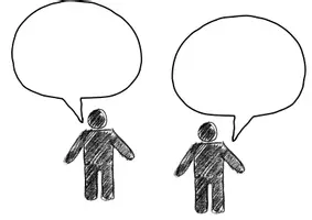 Vorschau - selbst erstellte Cliparts/Grafiken - Dialog Sprechblasen Gedankenblasen Zeichnung - Deckblatt