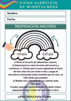 Vista previa - Hojas de trabajo - RESPIRACIÓN ARCOÍRIS (EJERCICIO DE MINDFULNESS) - página 1