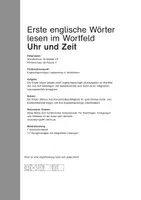 Vorschau - Arbeitsblätter - Englisch: Lernpaket Uhr und Zeit - Seite 1