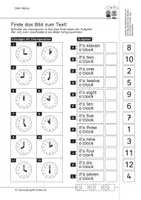 Vorschau - Arbeitsblätter - Englisch: Lernpaket Uhr und Zeit - Seite 2