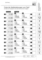 Vorschau - Arbeitsblätter - Englisch: Lernpaket Uhr und Zeit - Seite 3