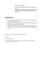 Vorschau - Test - Klausur Englisch, mock exam, Klausuren, mündliche Abiturprüfung, racism, civil rights movement, BLM - Seite 1