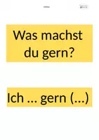 Vorschau - Präsentationen/Tafelbilder - Hobbys - Redemittel - Tafelkärtchen - DaZ/DaF - Seite 1
