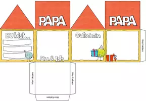 Vorschau - Mal- und Bastelvorlagen - Geschenkkästchen Vatertag / Muttertag - Seite 3
