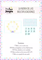 Vista previa - Hojas de trabajo - La Noria de la Multiplicación - Portada