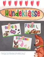 Vorschau - Präsentationen/Tafelbilder - Tagestransparenz/Stundenplan - Hunde - Deckblatt