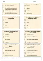 Vorschau - Arbeitsblätter - Multiple – Choice – Quiz – Ur- und Frühzeit + Ägypten - Seite 2