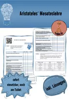 Vorschau - Arbeitsblätter - Materialpaket: Aristoteles' Ethik (videogestützt) - Seite 1