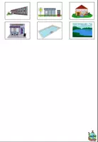Aperçu - Cliparts/Visuels - Symboles pour le cahier de vocabulaire "Orte in der Stadt" Allemand - Page 1