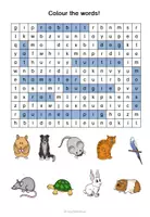 Vorschau - Arbeitsblätter - Easy English: word search - pets - Seite 3
