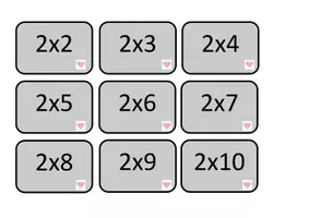 Aperçu - Jeux - Cartes pour apprendre les tables de multiplication - Page de couverture