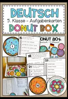 Vorschau - Arbeitsblätter - DEUTSCH - DONUT BOX (5. Schulstufe) 36 Aufgabenkarten zum Jahreststoff - Deckblatt