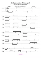 Vorschau - Arbeitsblätter - Materialpaket: Stücke für Bodypercussion-Aufführungen in der Grundschule - Seite 3