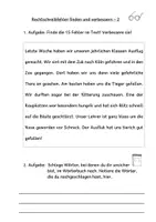 Vorschau - Arbeitsblätter - Rechtschreibfehler finden und verbessern Klasse 4 - Seite 3
