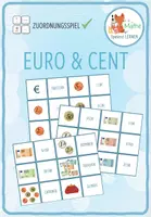 Vorschau - Spiele - Geld: Euro & Cent - Paare Finden Spiel / Zuordnungsaktivität - Deckblatt