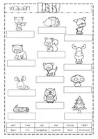Vorschau - Arbeitsblätter - Vocabulary "Animals in the forest" - Seite 1