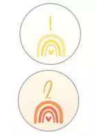 Vorschau - Anderer Materialtyp - Gruppentische Regenbogenschilder 0-10 - Seite 1