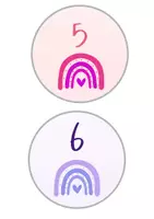 Vorschau - Anderer Materialtyp - Gruppentische Regenbogenschilder 0-10 - Seite 3