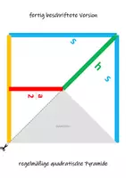 Vorschau - Stationenlernen - Pythagoras - quadratische Pyramide (Papiermodell, Quadrama) - Seite 2