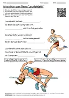 Vorschau - Arbeitsblätter - Arbeitsblatt "Leichtathletik" + Onlineübung & MP3 + Infografik - Deckblatt