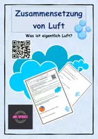Vorschau - Stundenentwürfe - Luft - Was ist das eigentlich? Die Luft und ihre Bestandteile: Chemie, Natur und Technik, Dokumentation, QR-Code - Deckblatt