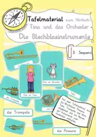 Vorschau - Bildkarten - Tafelmaterial Das Orchester - die Blechblasinstrumente - Deckblatt