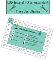 Vorschau - Spiele - Würfelspiel - Sachunterricht - Dinosaurier - Deckblatt