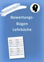 Vorschau - Anderer Materialtyp - Bewertungsbogen - Lehrküche Kochen - Deckblatt