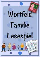 Vorschau - Spiele - Wortfeld Familie - Lesespiel - Deckblatt