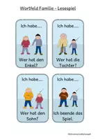 Vorschau - Spiele - Wortfeld Familie - Lesespiel - Seite 3