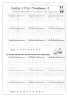 Vorschau - Arbeitsblätter - Mathe: Halbschriftliche Division Klasse 3 - Seite 3