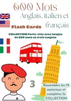 Aperçu - Cartes / Images - Cartes avec des mots en ANGLAIS, FRANÇAIS ET ITALIEN - Page de couverture