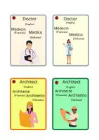 Aperçu - Cartes / Images - Cartes avec des mots en ANGLAIS, FRANÇAIS ET ITALIEN - Page 2