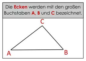 Vorschau - Arbeitsblätter - Bezeichnungen an Dreiecken - Tafelmaterial und Übungen - Seite 1
