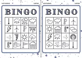 Vorschau - Spiele - Wortschatz Wetter Bingo Spiel Deutsch DAZ - Seite 2