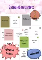 Vorschau - Spiele - Satzgliederquartett - Deckblatt