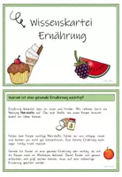 Vorschau - Arbeitsblätter - Ernährung Wissenskartei + Lapbook - Seite 2
