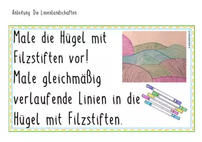 Vorschau - Präsentationen/Tafelbilder - Kunststunde: Die Linienlandschaften (A3) - Seite 3